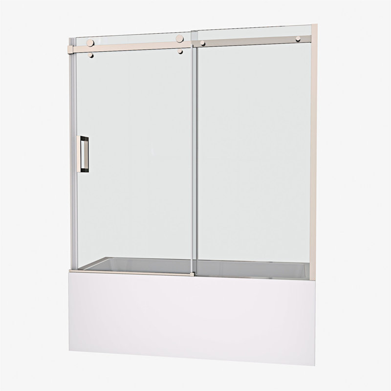 Porte de douche coulissante, Chrome chrome
