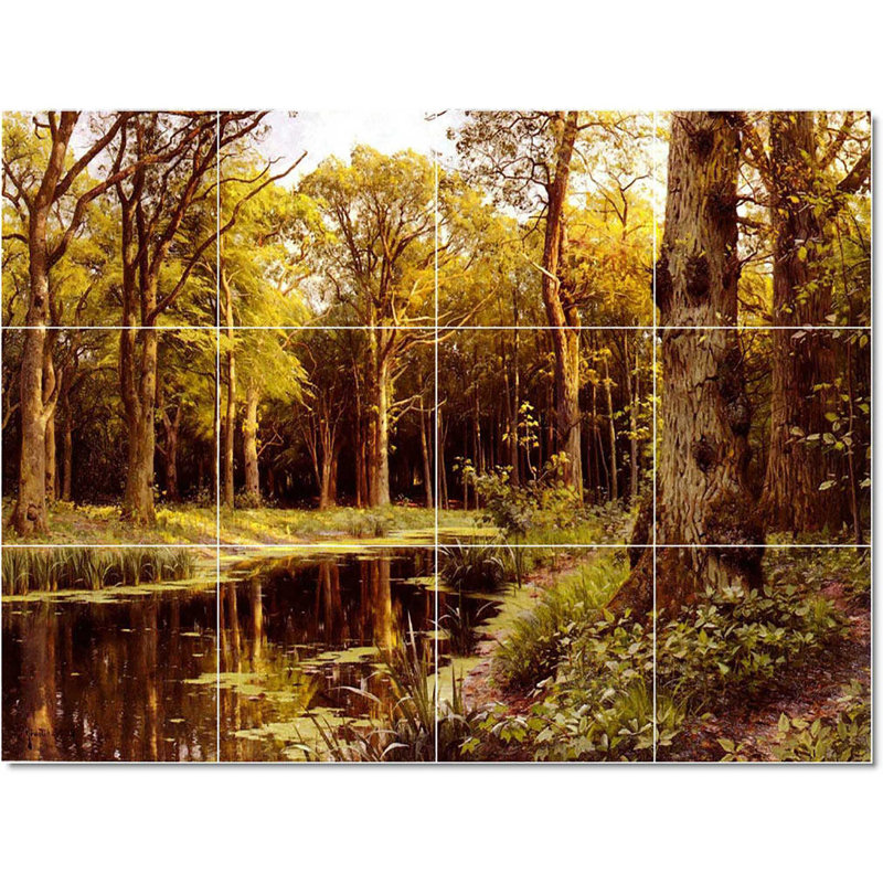 Carreau de peinture murale 48 po x 36 po 12 po x 12 po, Peder Mork Monsted Country W22816