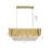 Modern 12 Light Rectangular Crystal Chandelier -121426519