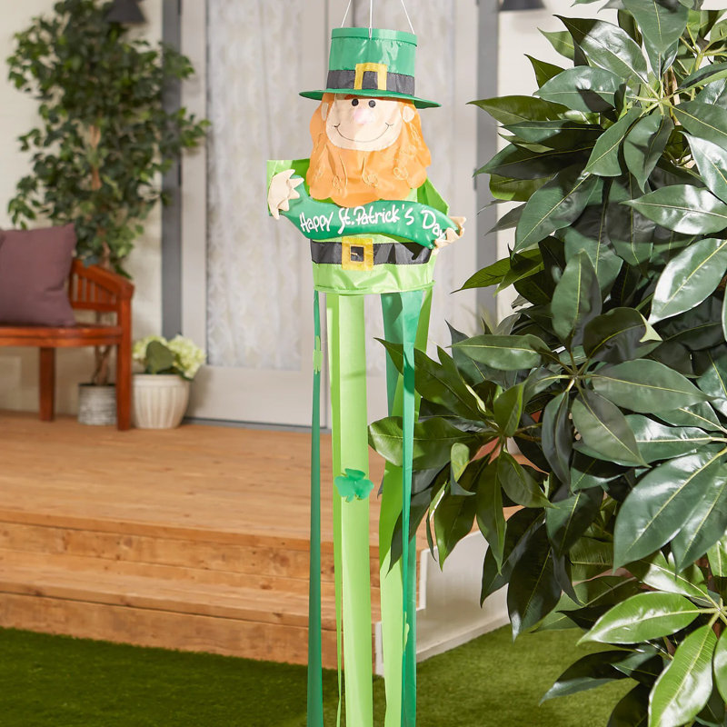 Manche à vent lutin | Décoration suspendue Saint-Patrick