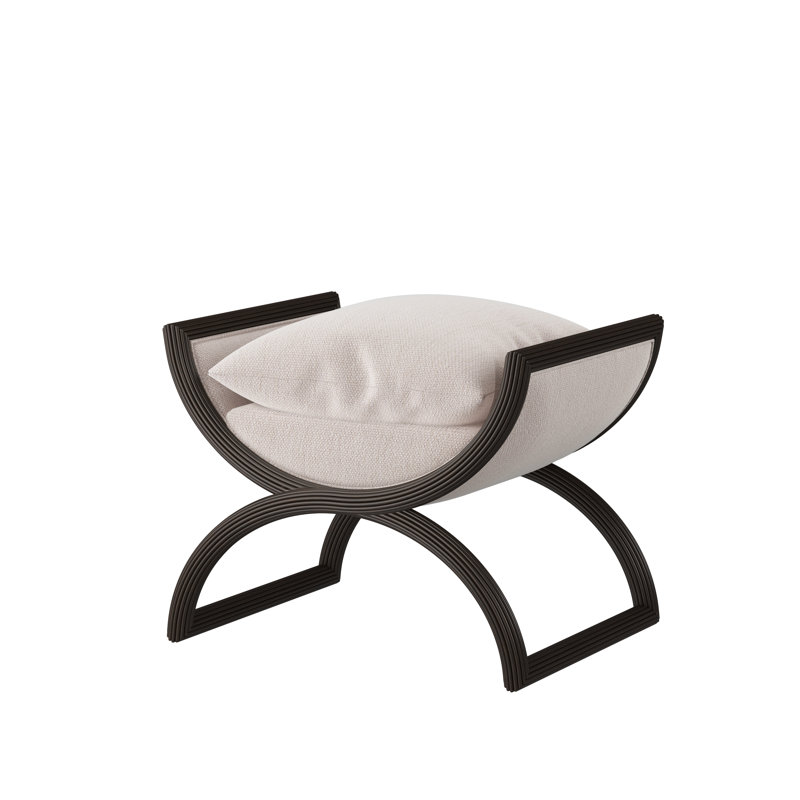 Tabouret d'appoint Fillmore, Espresso, Lin Queen Bey (tissu performance) 1358-92
