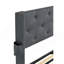 Structure de lit grand avec rangement et tête de lit moderne à oreilles, ports USB et rangement relevable-2332980