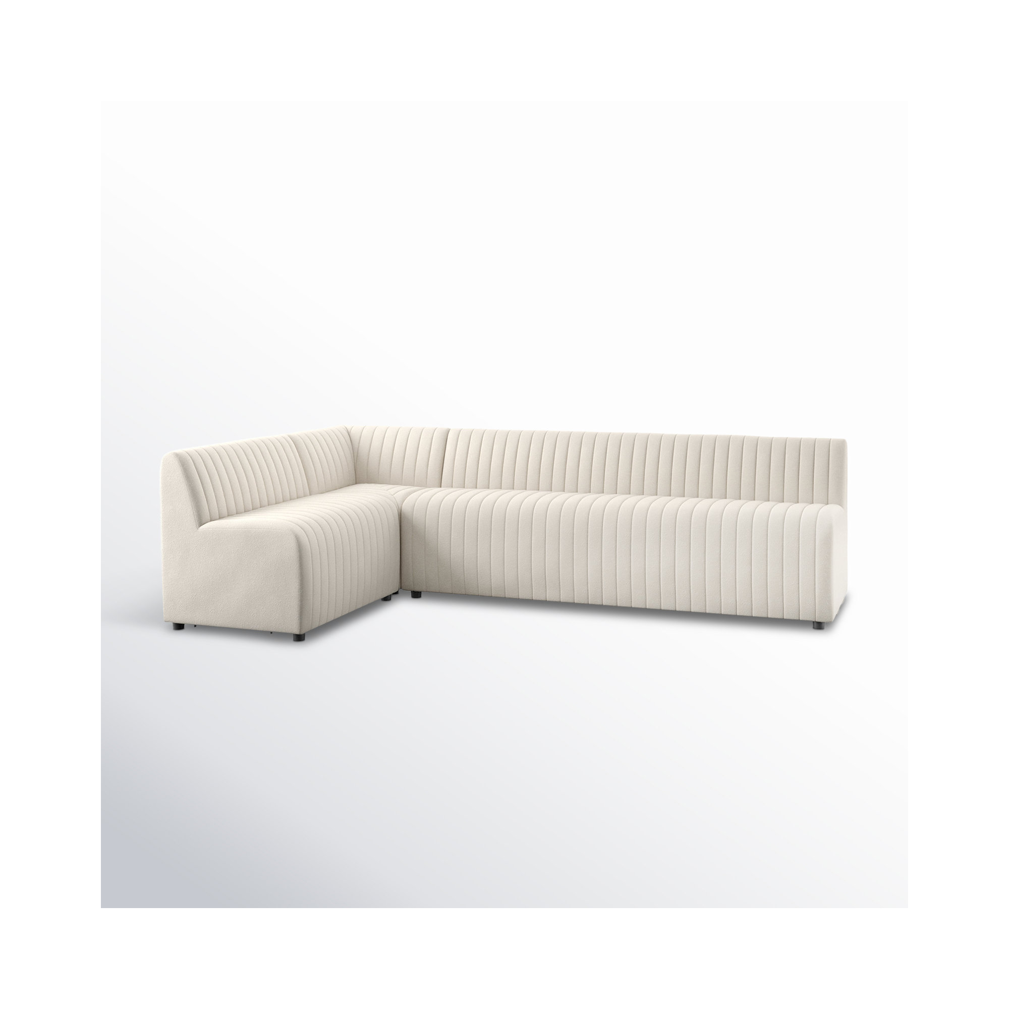 Brandt Modular Upholstered L-Sectional, 31.5" H x 110" W x 66.5" D, Capri Oatmeal Polyester