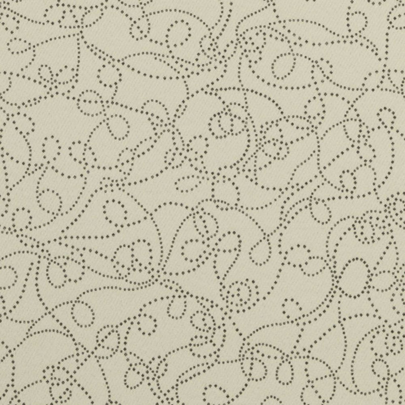 Crypton Woven Jacquards VIII Fabric, Black / Creme