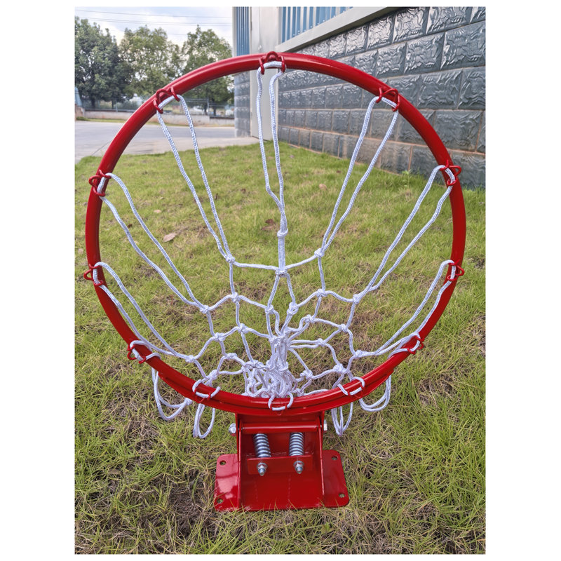Cerceau de basketball mural LQ05, pour utilisation intérieure et extérieure avec rebord orange durable et filet en nylon robuste pour la maison
