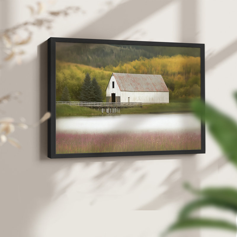 Landscape Series-XXXIX -Framed Print - Restickable, H 22 po x l 28 po, Noir
