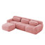 Tissu en L doux et moelleux en forme de L, canapé sans os, avec coussins décoratifs, éponge haute densité 32D, aucun assemblage requis au bas, connexion à boucle antidérapante, repose-pieds mobile pour le salon-1216737588