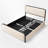 Upholstered Platform Bed With 4 Drawers-1394576567-1398867986