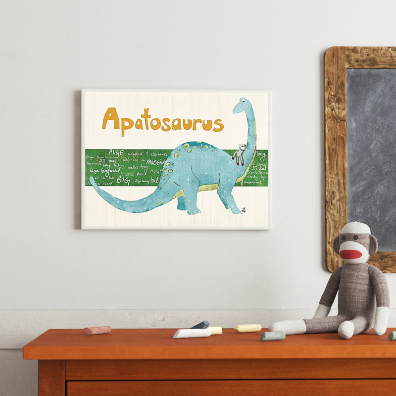 Abernathy, «Apatosaurus Dinosaur», impression sur plaque murale