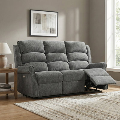 Constantino 3 Seater Electric Reclining Sofa