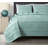 Pre-Washed Solid Cotton Soft-Finished Ruffled Quilt Set-1375963192-1394939963