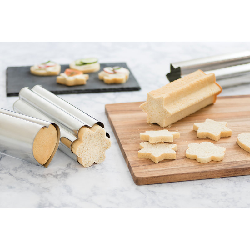 Fox Run Brands 3 Piece Canape Aluminum Bread Mold Set
