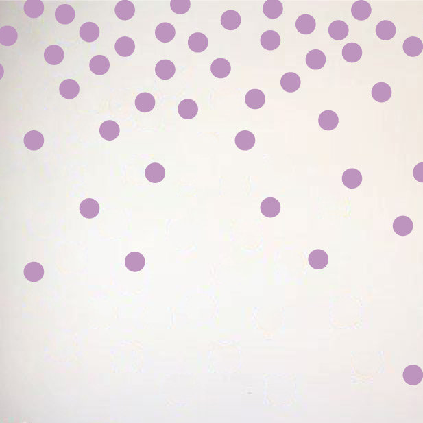 Adhésif décoratif à pois, H 48 po x l 78 po x P 0,01 po, Lilas
