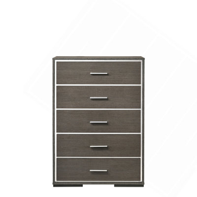 Escher Gray Oak Finish Chest