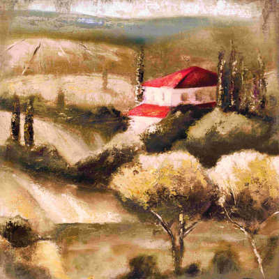«Crackled Tuscany 2», impression sur toile tendue
