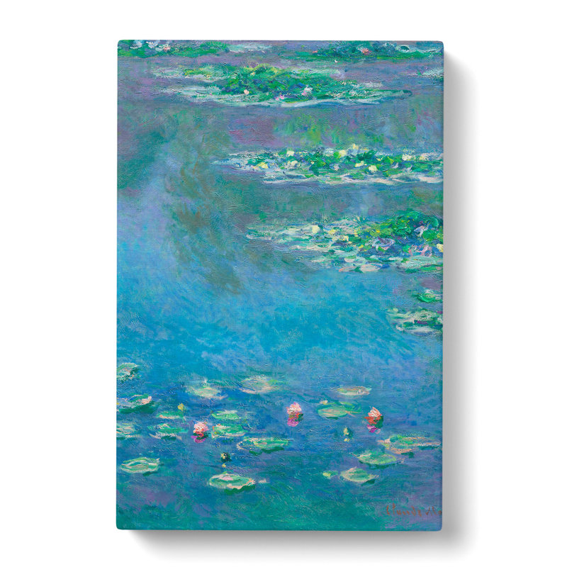 Water Lilies Lily Pond Vol.35 by Claude Monet - Wrapped Canvas Painting, 76cm H x 50cm W x 3cm D