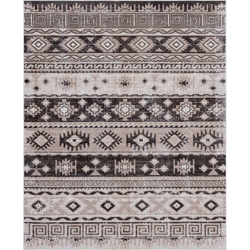 Geometric Indoor Rug, Rectangle 7'10" x 10'