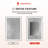 UL Certified Front & Back LED Bathroom Vanity Mirror – Anti-Fog, Tempered Glass, Black Aluminum Frame-192925588