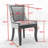 Bronze Nail Head Upholstered Side Dining Chair-1224793321