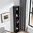 8-Tier Media Tower Rack, CD DVD Slim Storage Cabinet With Adjustable Shelves, Tall Narrow Bookcase Display Bookshelf
