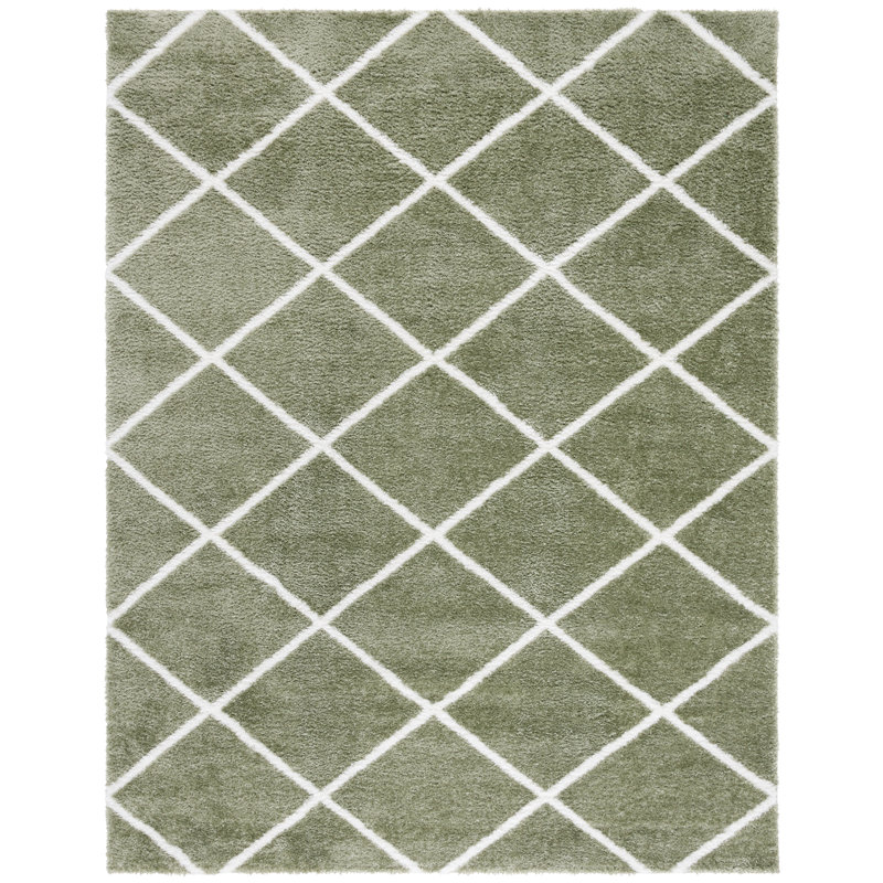 Tahoe Shag Performance Geometric Rug, Rectangle 8' x 10'