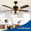 Ventilateur de plafond industriel 52 po avec ensemble de lumières et moteur Datzer
