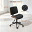 Chaise de bureau moderne sans accoudoirs, chaise de bureau à roulettes minimaliste, chaise d'ordinateur, chaise de bureau pivotante élégante