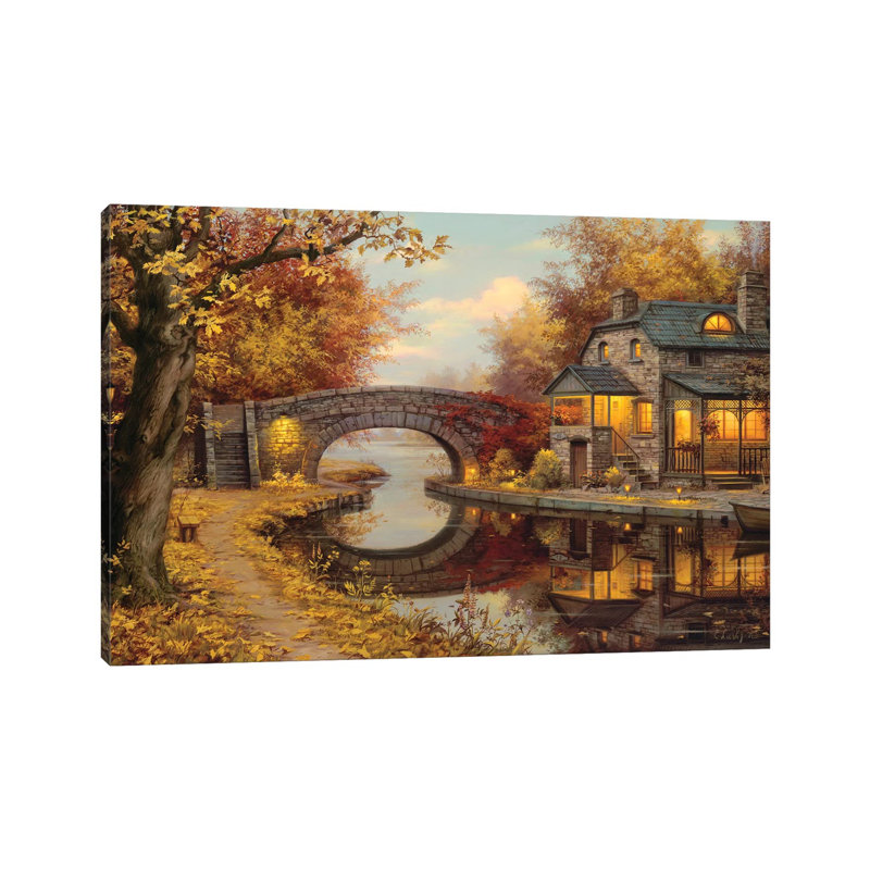 «Tranquility» - reproduction de photo, Toile tendue, H 18 po x l 26 po x P 1,5 po