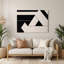Minimalisme 73, art mural gris en métal-1348880629