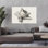 Croquis d'un chat endormi, art mural rétro rétro