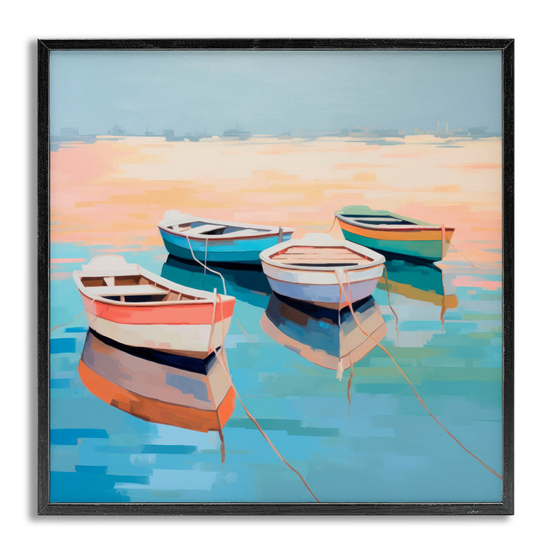 Art de giclée bateau réflexion sur le bateau par Irena Orlov, Estampe numérique Farmhouse, H 12 po x l 12 po