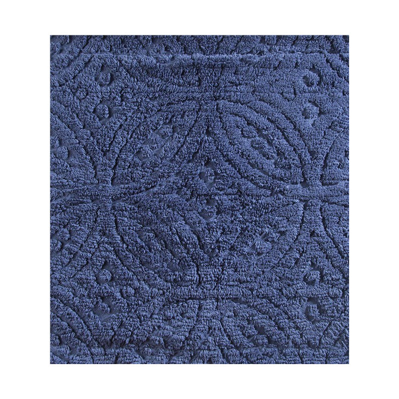 Couvre-lit traditionnel en coton standard, Bleu, Très grand