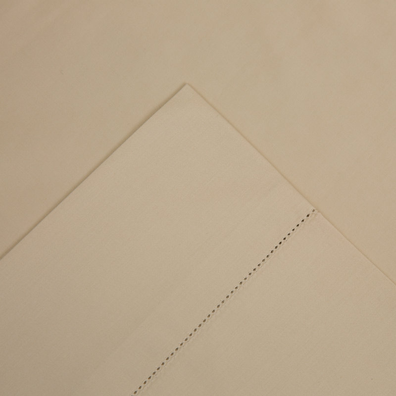 Pointehaven 525 Thread Count 100% Long Staple Cotton Deep Pocket Sheet Set, Queen, Champagne