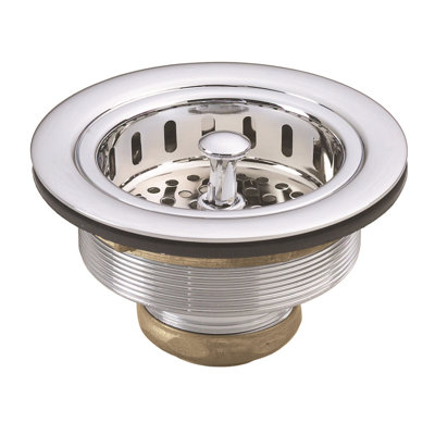 Solid Brass Style Kitchen Sink Basket Strainer
