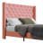 Meriton Wingback Upholstered , Metal frame, No Box Spring, Plywood Slats-1570094146-1540163073