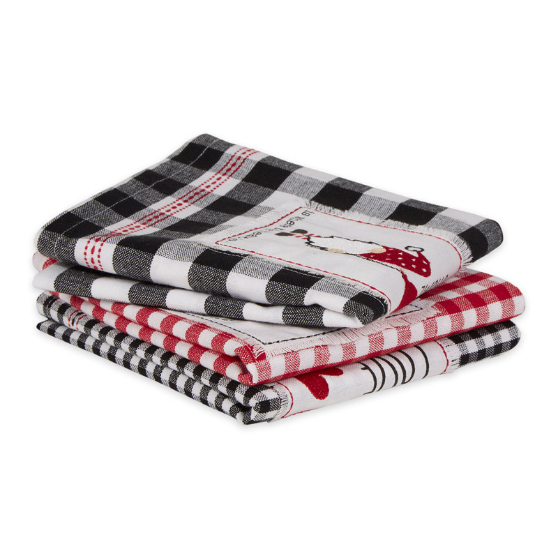Cotton Checkered Jacquard Dish Cloth Kitchen Towel