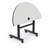 Hierarchy Half-circle Height Adjustable Flip Top 48'' L Training Table with Casters-1159158511