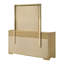 Commode 6 tiroirs avec miroir Naturel
