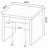 Mango Square Farmhouse End Table