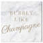 «Bubble Like Champagne», reproduction d'art textuel sur toile tendue-23151243