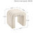 Rienna 19.3" Wide Modern Channel-Tufted U-Shaped Ottoman-1604558292