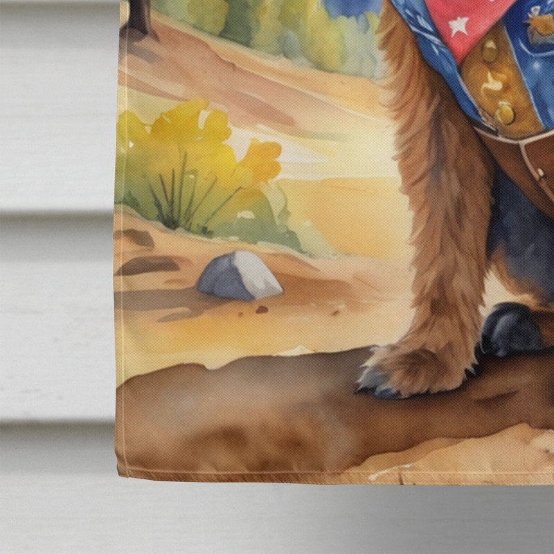 Drapeau Cowboy Welcome House, Griffon bruxellois