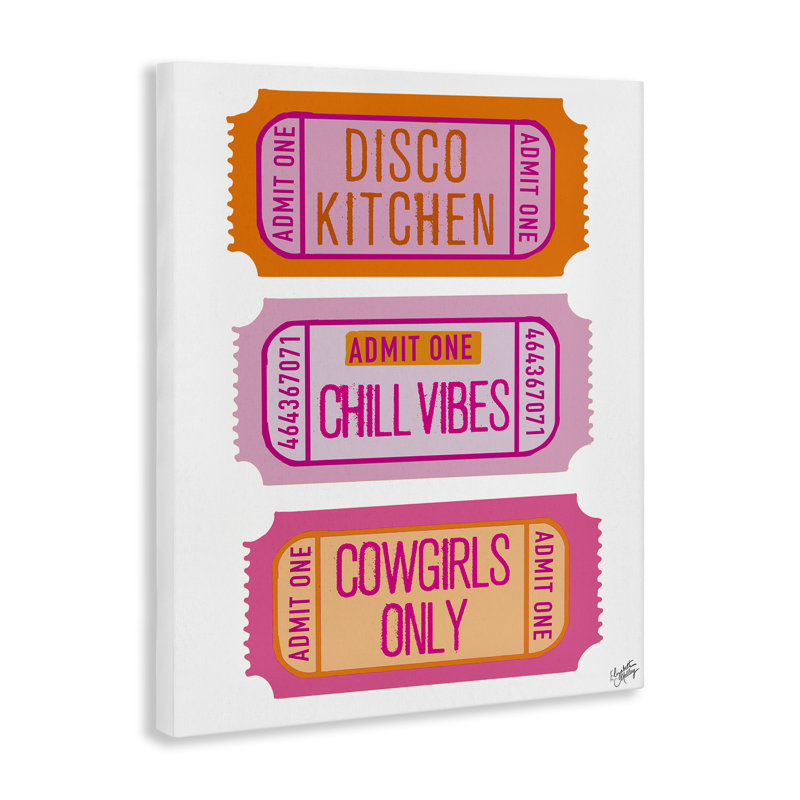 Art mural sur toile Disco Kitchen Expression par Elizabeth Medley, H 30 po x l 24 po