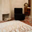 Tapis intérieur / extérieur beige rectangulaire en nylon tissé à la machine-119699639