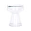 Moneer Glass Top Pedestal Side Table Set-1680753545