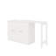 Lit simple escamotable avec commode et bureau escamotable, commode escamotable avec coussin pliable