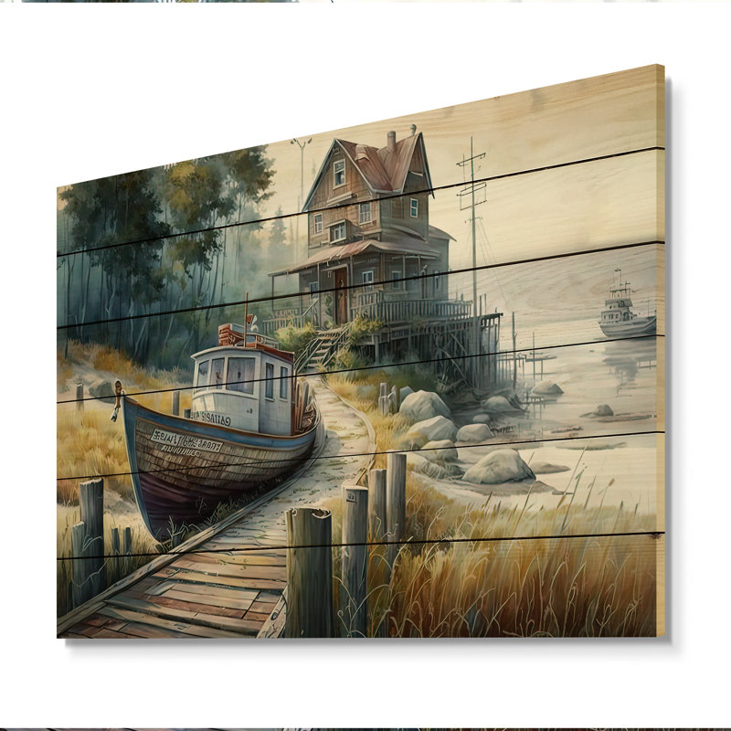 Ardal Saltaire II - reproduction de bateau de charme, H 12 po x l 20 po x P 1 po
