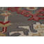Tapis gris à motif géométrique indien Oushak 8 x 10