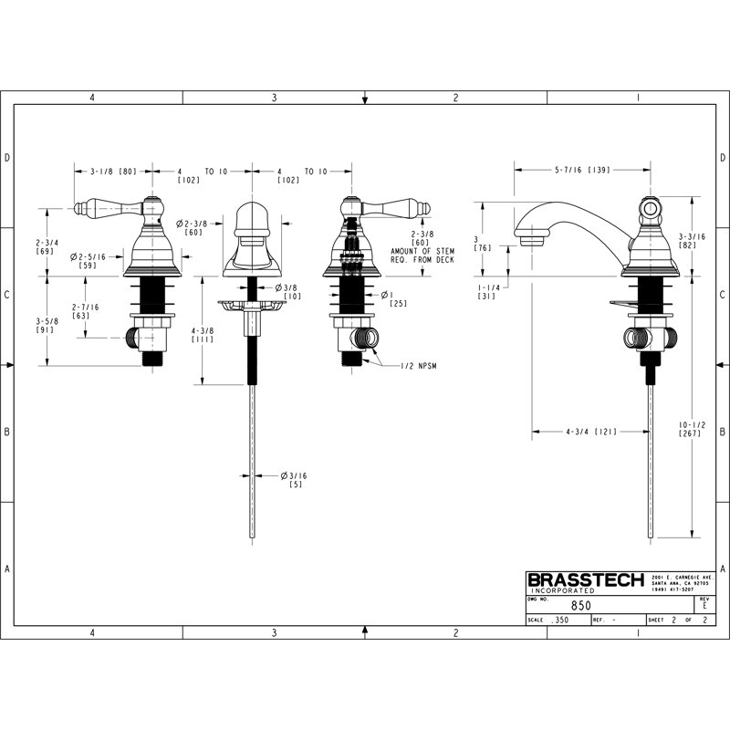 Seaport Widespread Bathroom Faucet with Drain Assembly, Satin Nickel