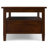 Warm Shaker 48"W Solid Wood Transitional Coffee Table With Storage Drawers And Open Shelf-122026453
